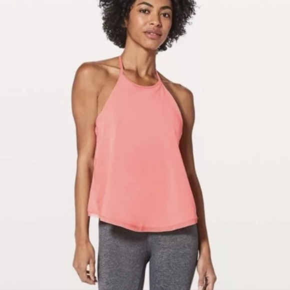 Lululemon Free Spirit Coral Racerback Tank Size 8 - Picture 1 of 9